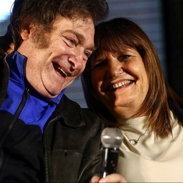 Argentina President, Javier Milei and Security Minister, Patricia Bullrich.