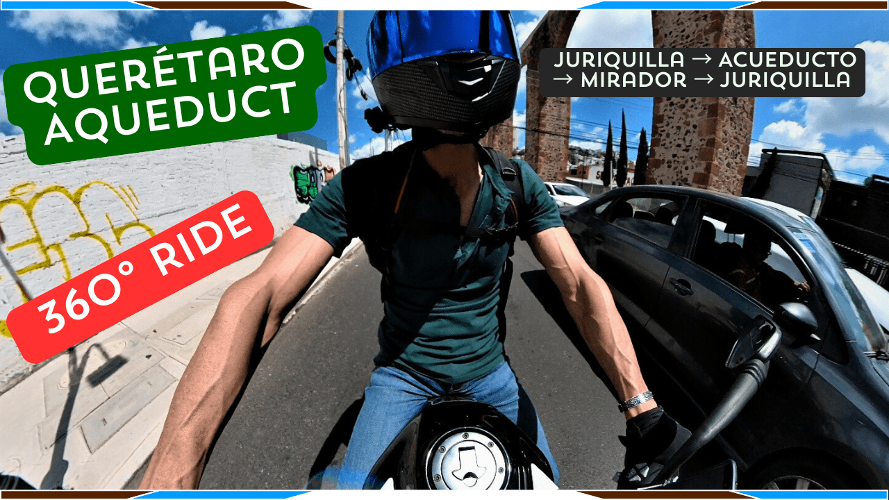 Querétaro Aqueduct 360° Moto Ride 🏍️🇲🇽