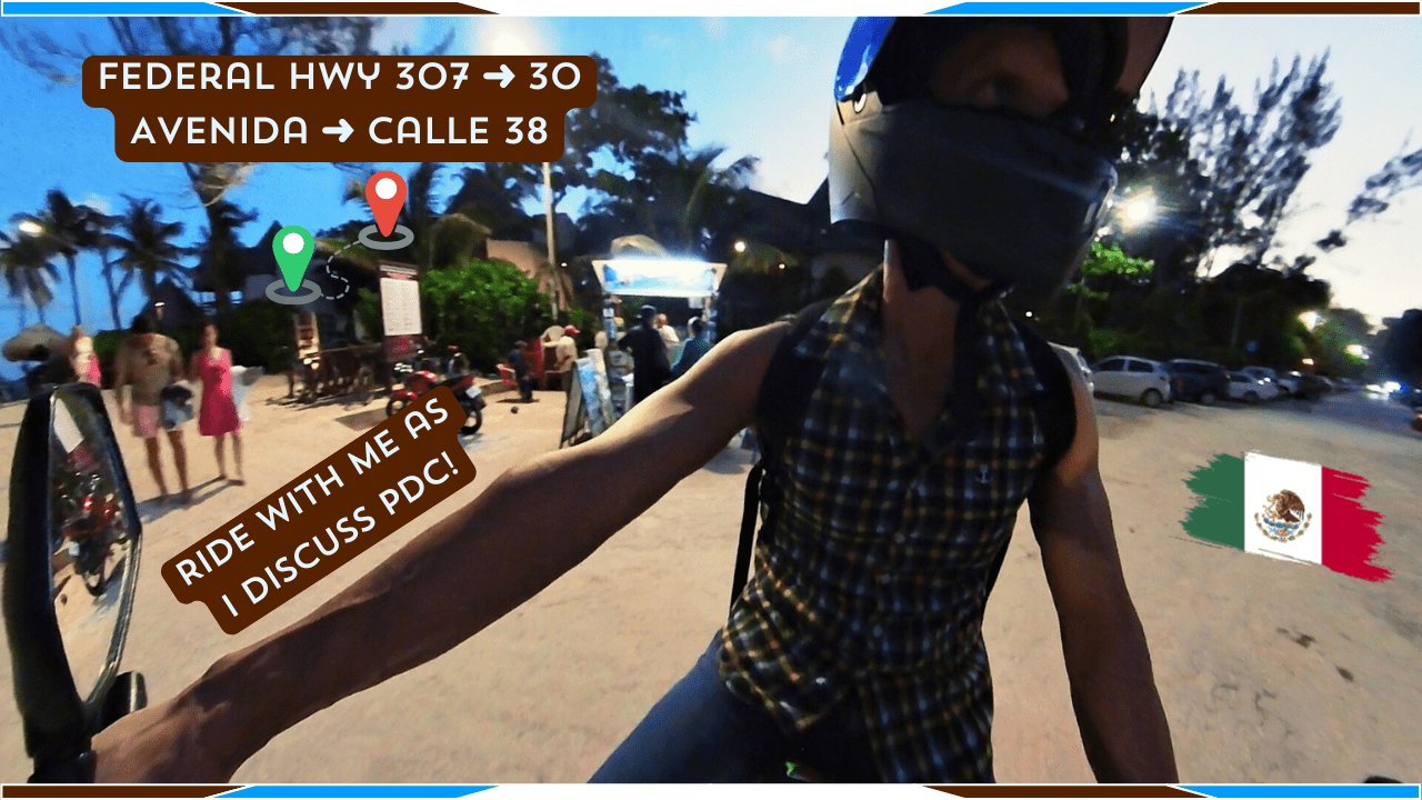 Living in Playa del Carmen — Moto Ride Blue Hour